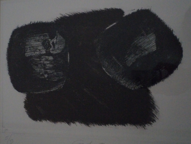 Σπύρου Μαρία, Garde I, 2010, οξυγραφία, 24 x 34,5 εκ., 5/9, Πινακοθήκη Χαρακτικής Δήμου Ζίτσας.