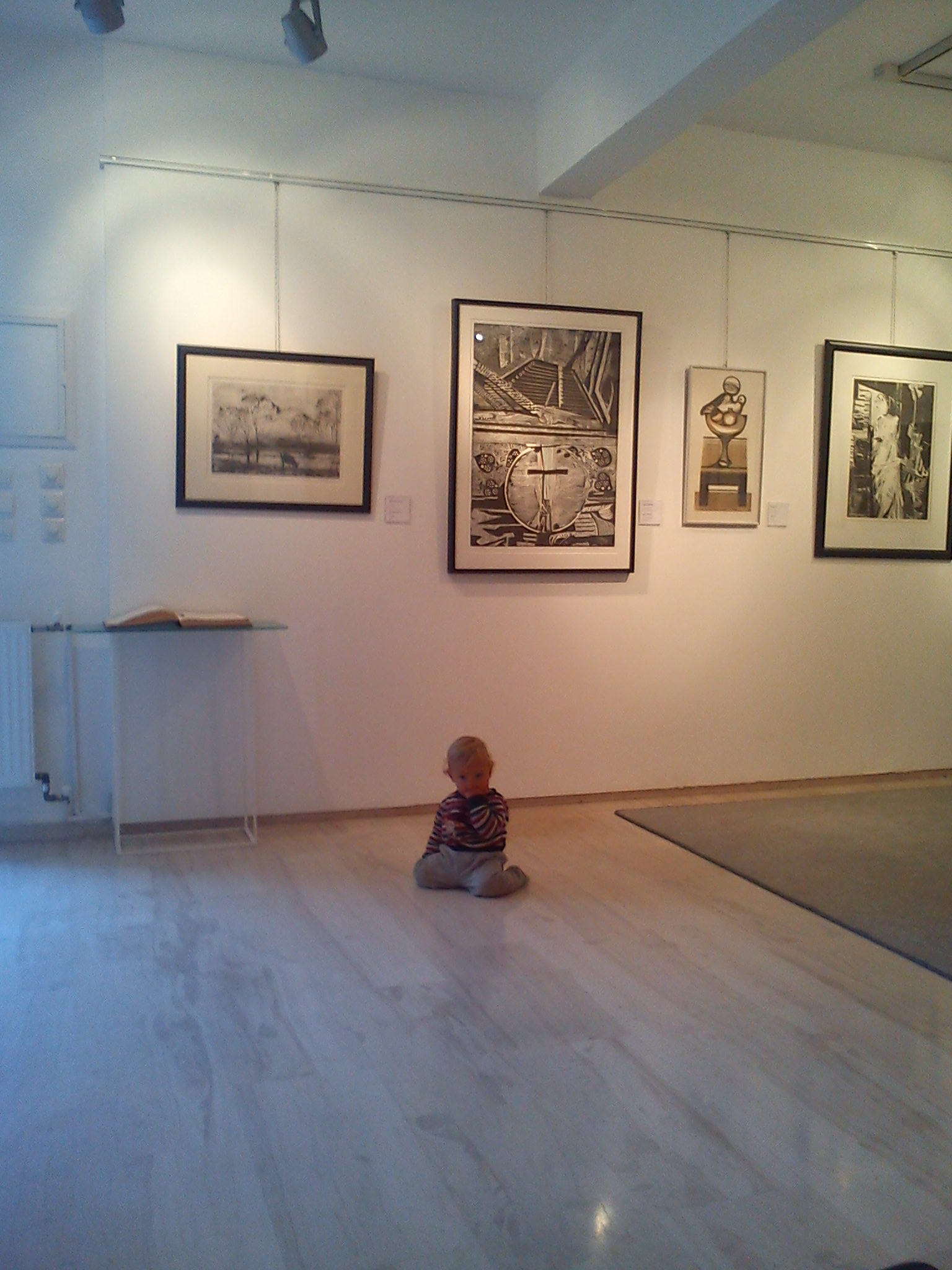 Η μόνιμη έκθεση της Πινακοθήκης Χαρακτικής Δήμου Ζίτσας. Ισόγειο.