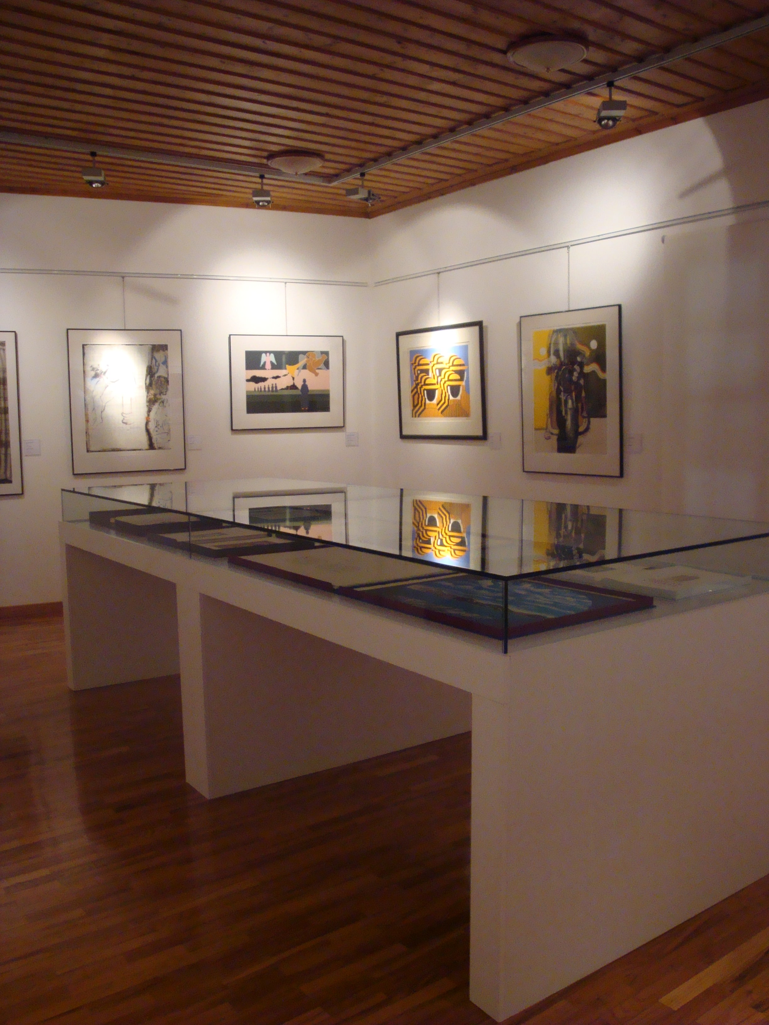 Η μόνιμη έκθεση της Πινακοθήκης Χαρακτικής Δήμου Ζίτσας. Όροφος.